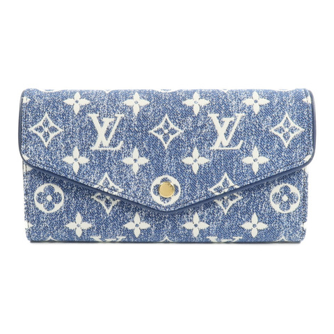 LOUIS VUITTON Monogram Jacquard Denim Sarah Long Wallet長錢包