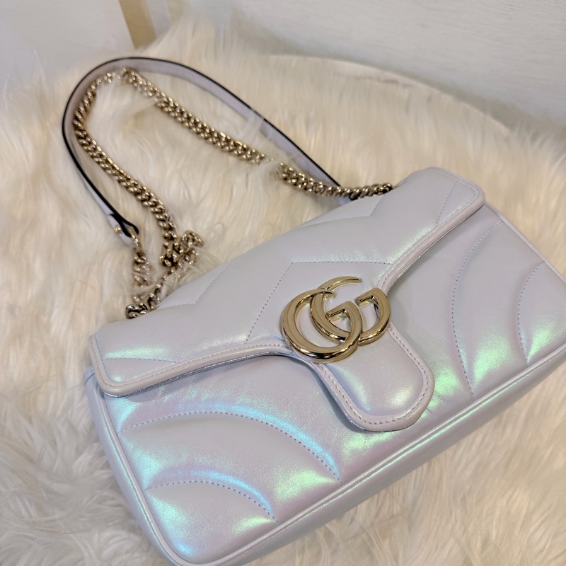 Gucci marmont 珠光羊皮鞋背包-2