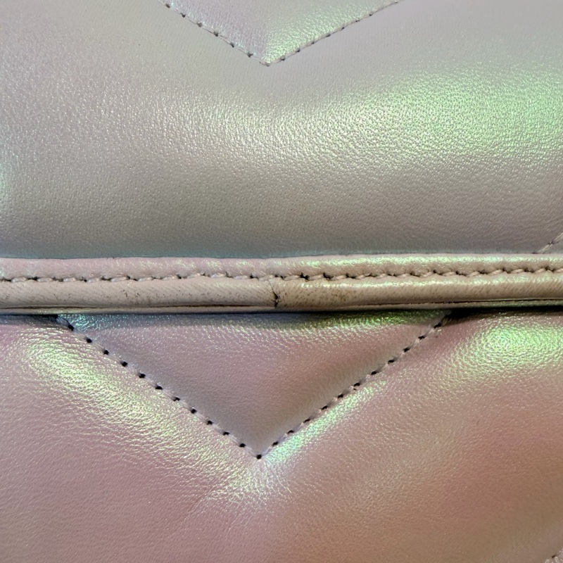 Gucci marmont 珠光羊皮鞋背包-15