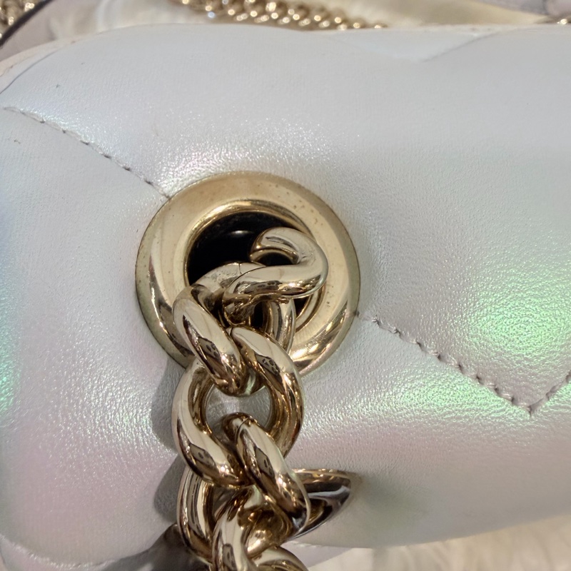 Gucci marmont 珠光羊皮鞋背包-44
