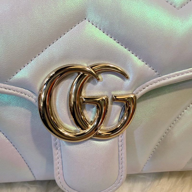 Gucci marmont 珠光羊皮鞋背包-46
