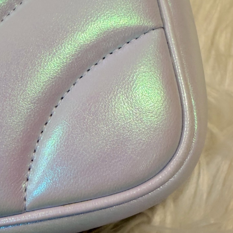 Gucci marmont 珠光羊皮鞋背包-55