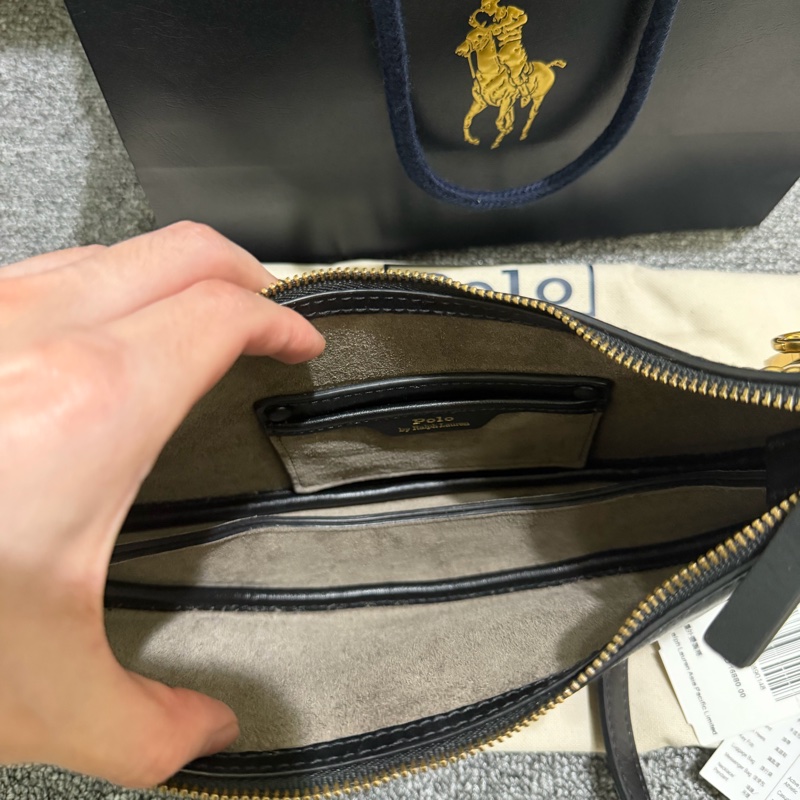 售 Polo Ralph Lauren Polo ID 皮革迷你鏈條包 台灣購證 全配-7