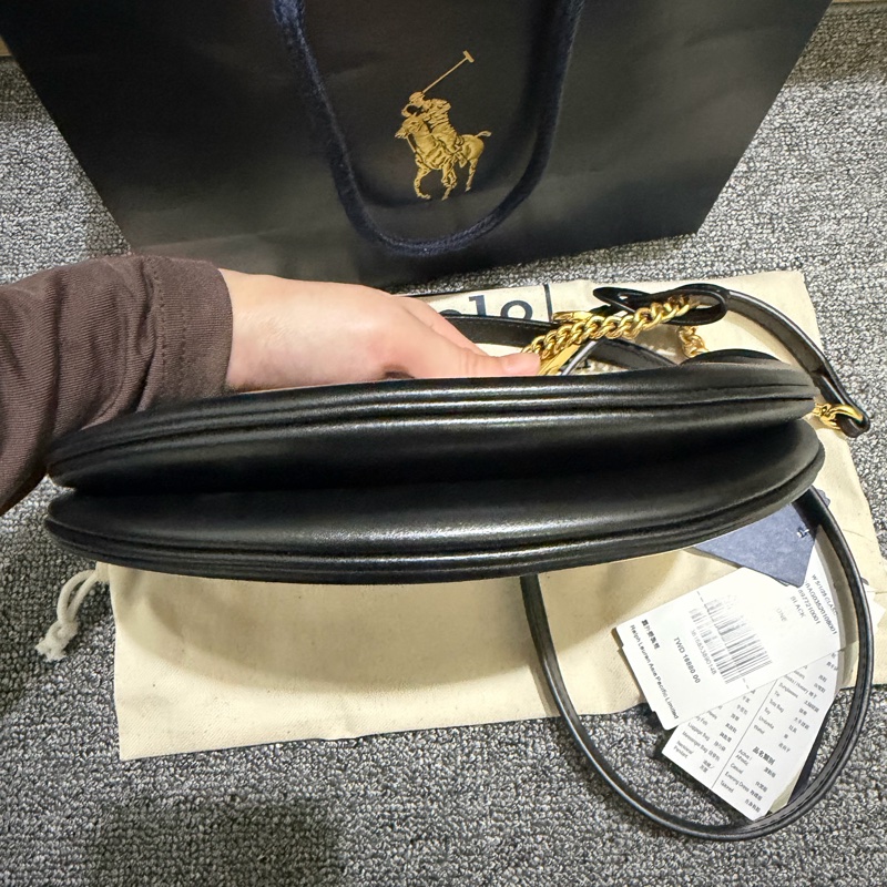 售 Polo Ralph Lauren Polo ID 皮革迷你鏈條包 台灣購證 全配-8