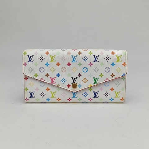 LOUIS VUITTON 白三彩PVC2015錢包