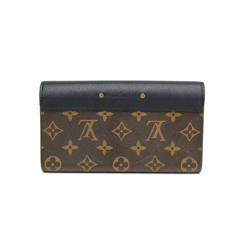 LOUIS VUITTON Pallas傳奇長款錢包拼色牛皮/PVC2017-2