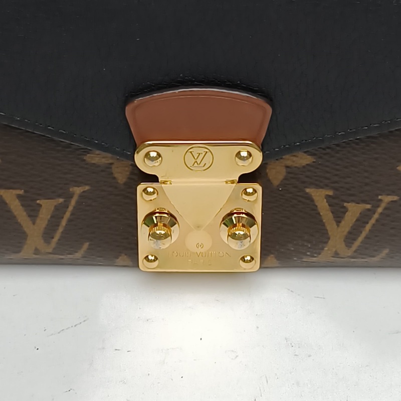 LOUIS VUITTON Pallas傳奇長款錢包拼色牛皮/PVC2017-4