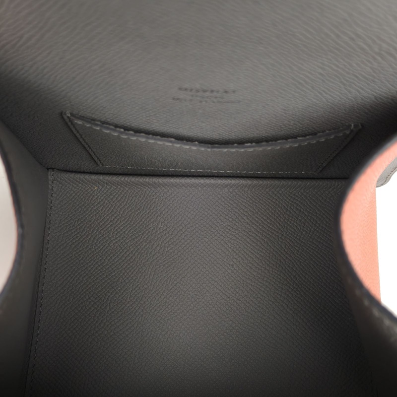 MOYNAT Madeleine三角盒子包Mini16橘色牛皮肩背包-4