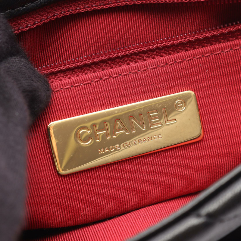 CHANEL 19 dix-neuf 馬特拉斯鏈斜背包 AS1160 小羊皮 BK-3