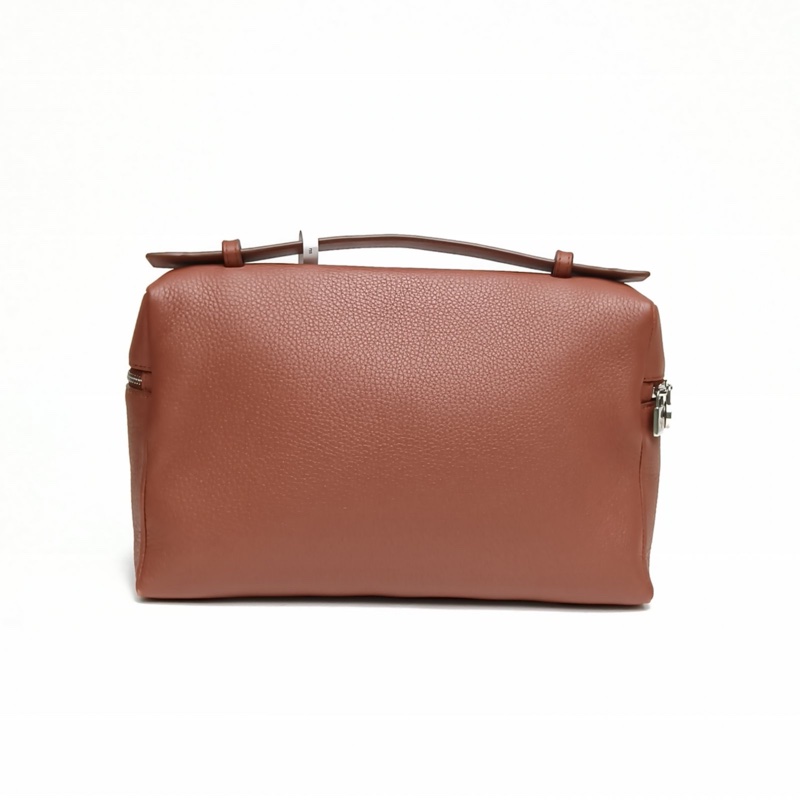 LORO PIANA ExtraPocketL27棗紅色牛皮肩背包-2