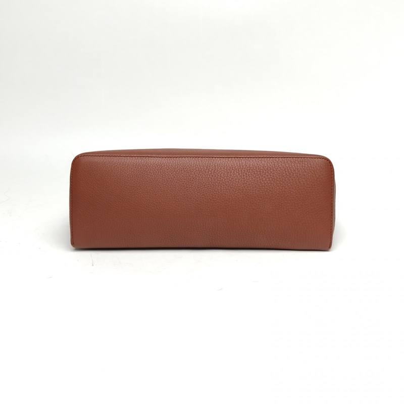 LORO PIANA ExtraPocketL27棗紅色牛皮肩背包-3