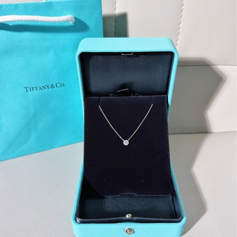 Tiffany蒂芙尼 Soleste系列鉑金鑽石項鍊