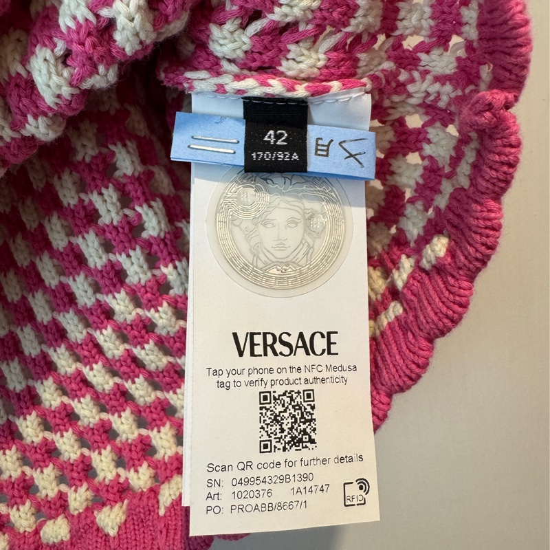 Versace 桃粉套裝42號-7