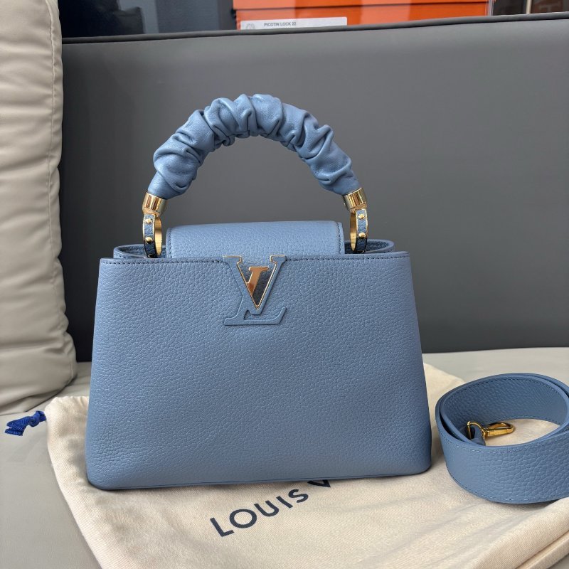 芯片款 路易威登/Louis Vuitton Capucines BB 肥腸手柄-5