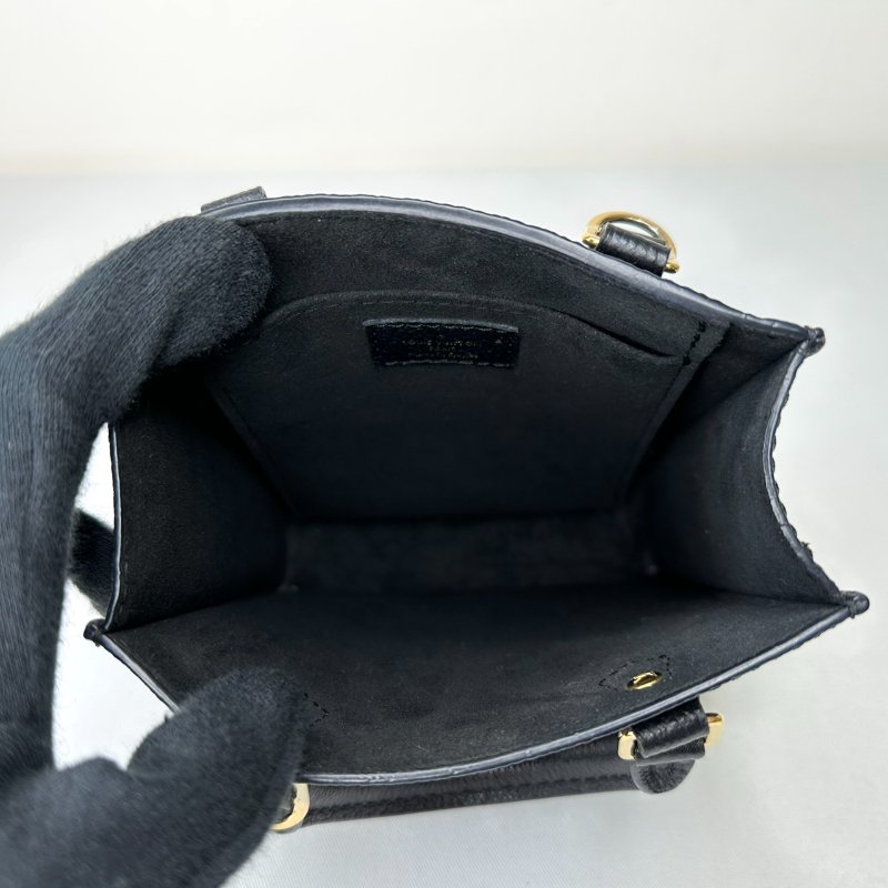 LV Petit Sac Plat黑米壓紋琴譜包-6
