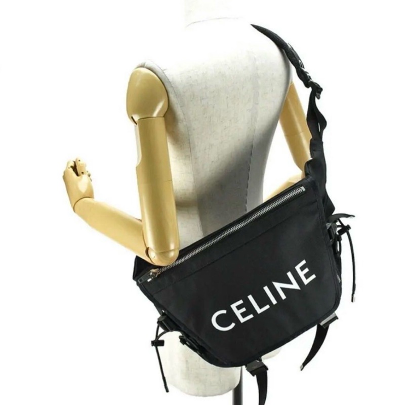 Celine 軍綠色 信差袋 登山袋 斜背包 Trekking messenger bag-9