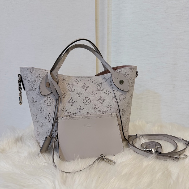 LV 米灰色 Hina pm 手提斜背包-0