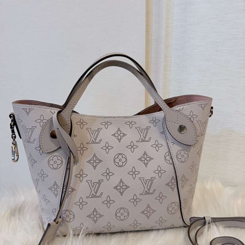 LV 米灰色 Hina pm 手提斜背包-5