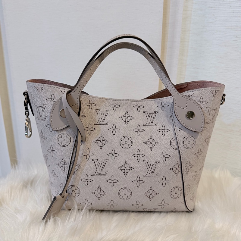 LV 米灰色 Hina pm 手提斜背包-7
