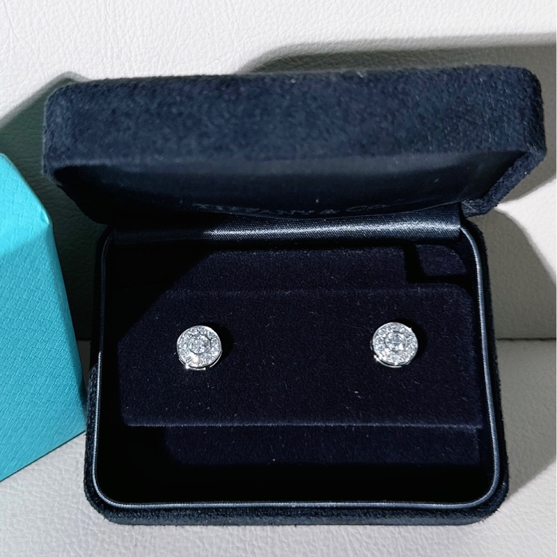 Tiffany 蒂芙尼 鉑金 大號 citclet  耳釘-1