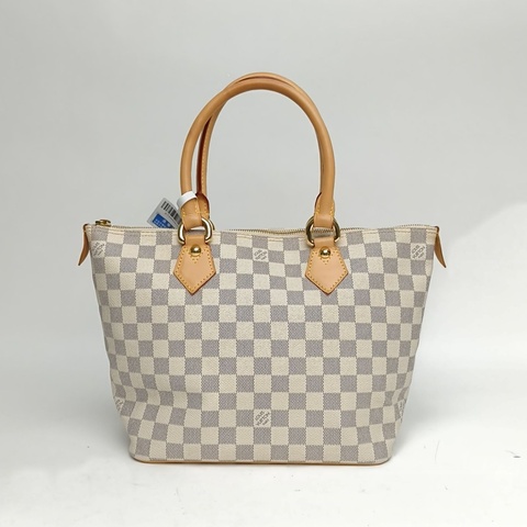 LOUIS VUITTON SaleyaTote托特包白棋格金扣2007