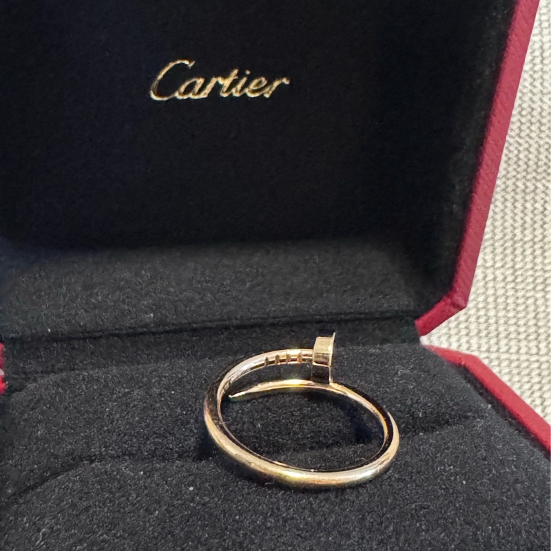 Cartier 18K金 釘子戒子-4