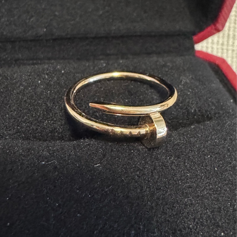 Cartier 18K金 釘子戒子-5