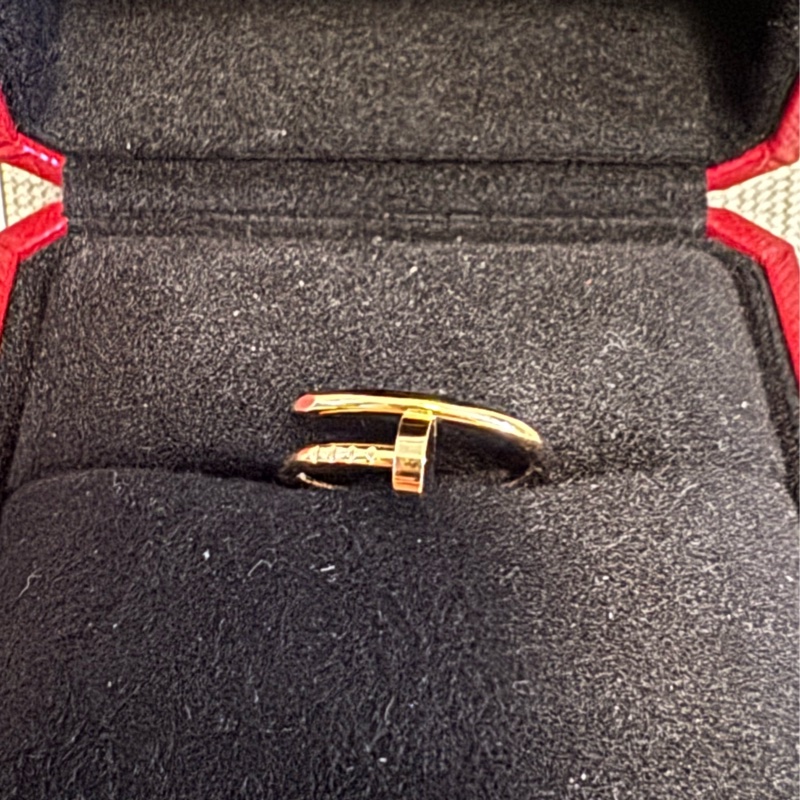 Cartier 18K金 釘子戒子-7