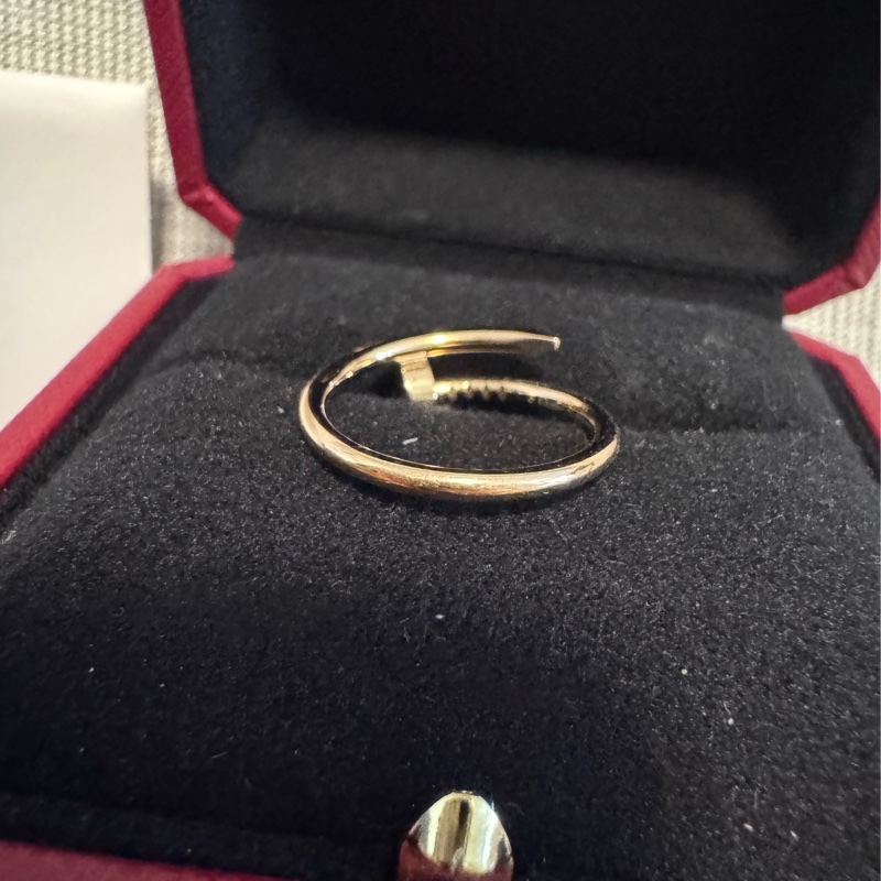 Cartier 18K金 釘子戒子-8
