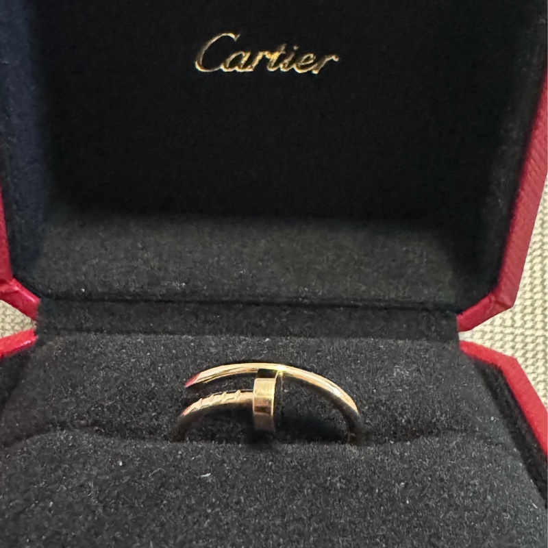 Cartier 18K金 釘子戒子-14