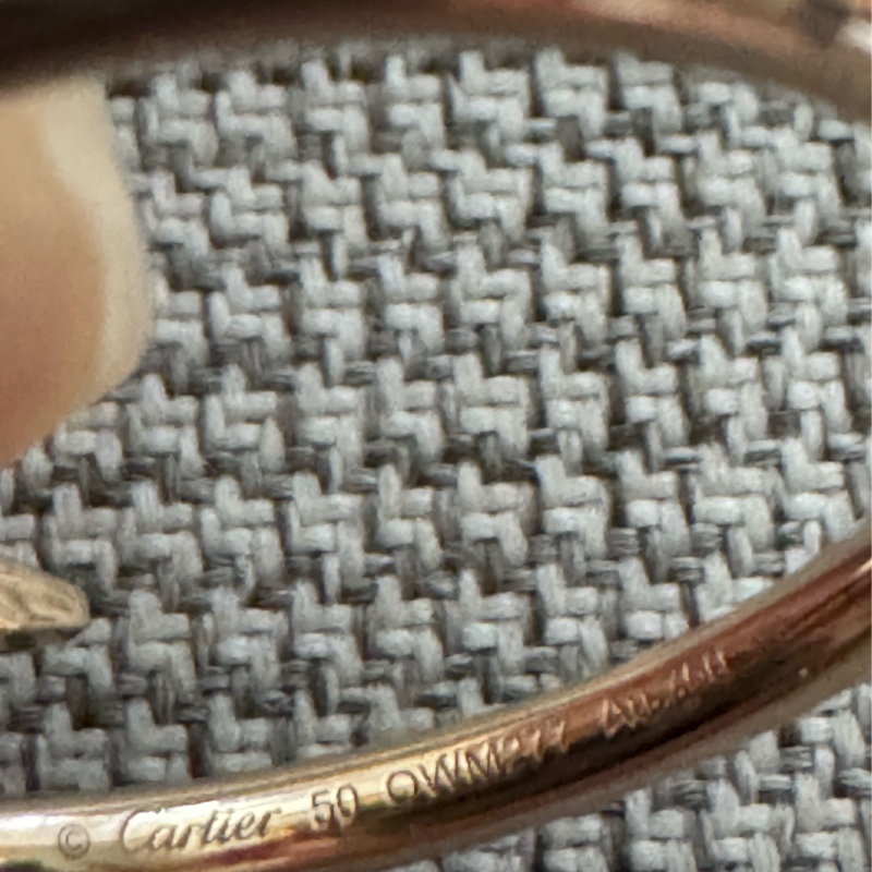 Cartier 18K金 釘子戒子-15