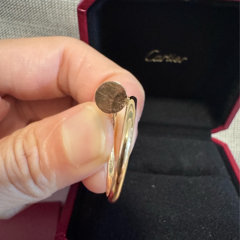 Cartier 18K金 釘子戒子-17