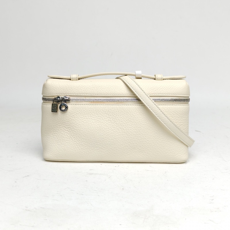 LORO PIANA 箱包ExtraPocketL19手提包白色牛皮-0