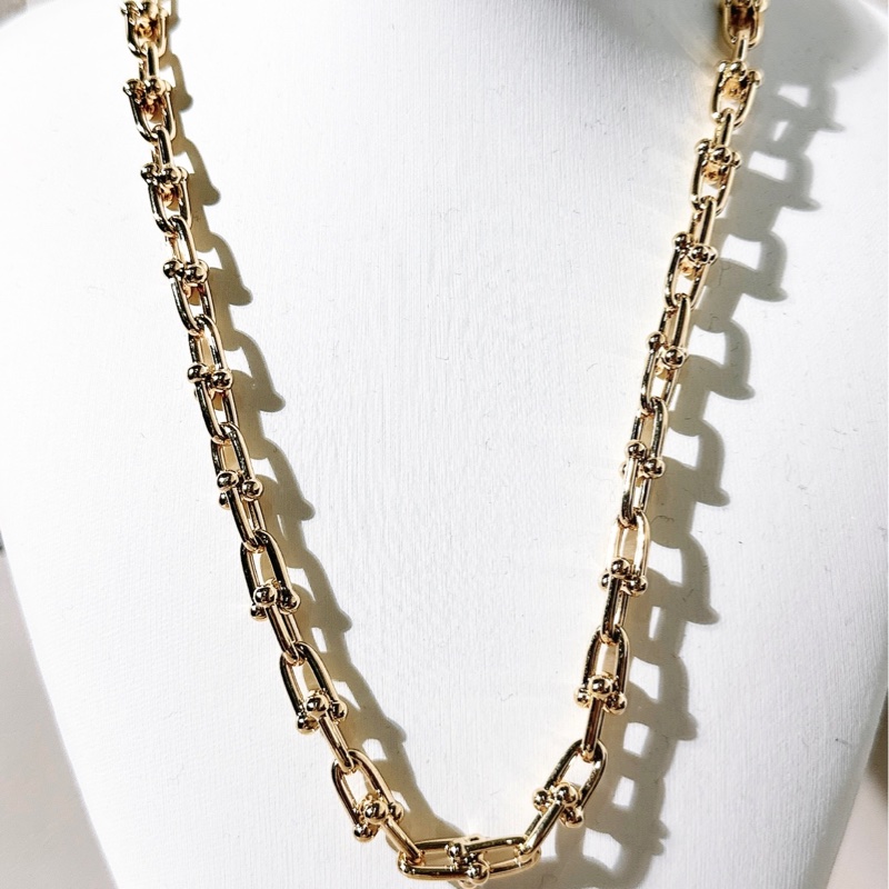 Tiffany 蒂芙尼 HardWear系列 小號鏈環項鍊,18k黃金-4