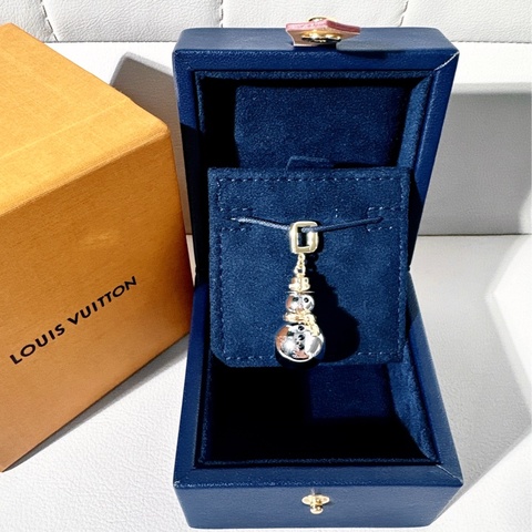 LV 路易威登珠寶 Vintage 中古限量款 小雪人吊墜