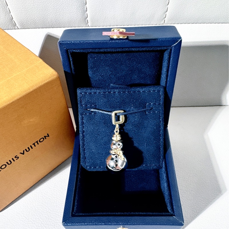 LV 路易威登珠寶 Vintage 中古限量款 小雪人吊墜-1