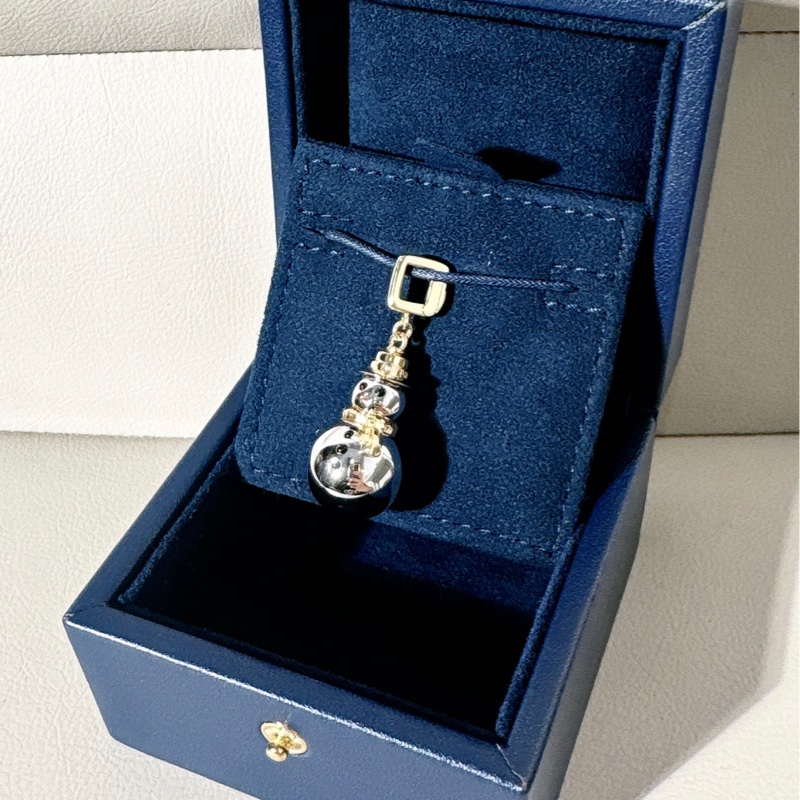 LV 路易威登珠寶 Vintage 中古限量款 小雪人吊墜-3