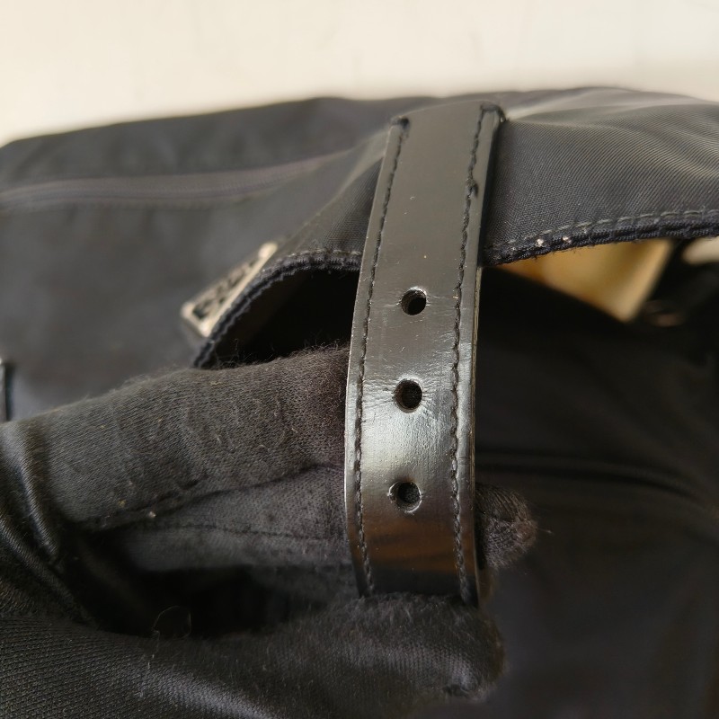‼️惡魔來了👠PRADA限時降價至5/17‼️㊣✨PRADA✨普拉達 黑色 帆布 皮革 口袋 郵差包 肩背包 斜背包 /二手包/二手精品🌳二手樹屋🌳-29
