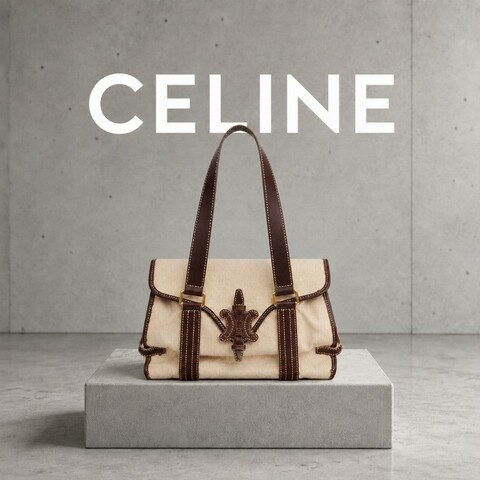 ❤️感恩月❤️折扣最後倒數至5/31‼️㊣✨CELINE✨思琳 帆布 皮革 凱旋門 復古 老錢風 法棍包 手提包 肩背包/二手包/保證正品🌳二手樹屋🌳