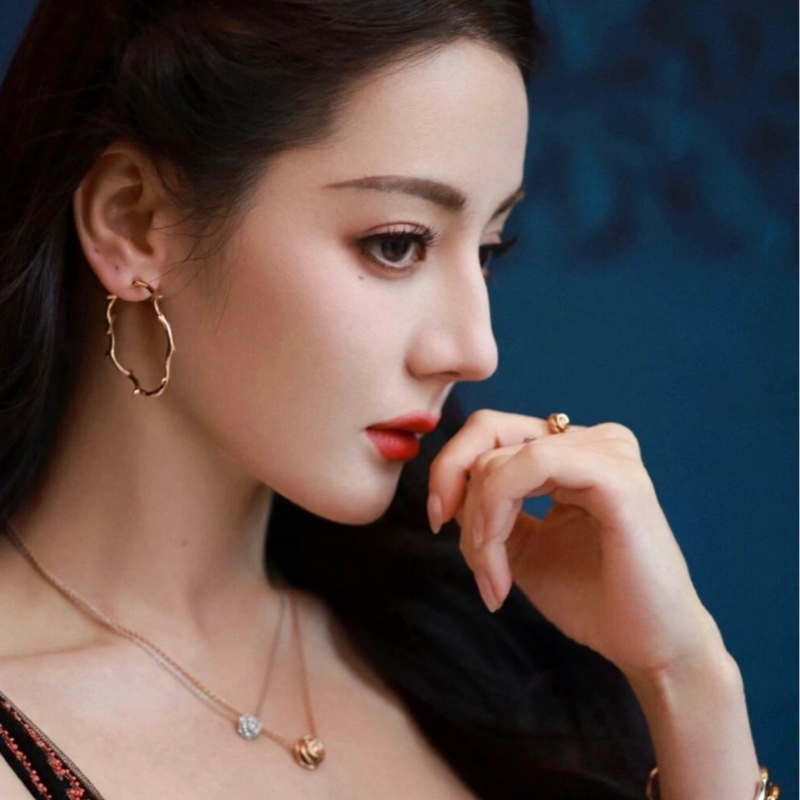 Dior 迪奧 珠寶 Bois de Rose 玫瑰荊棘大圈耳環，18K玫瑰金-8
