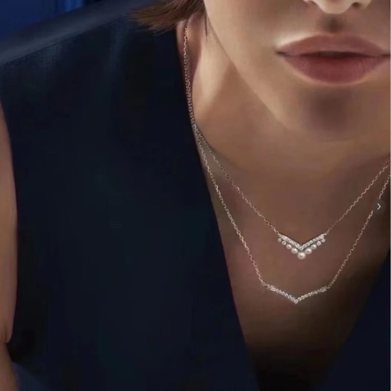 Chaumet 尚美巴黎 josephine 約瑟芬系列白鷺 18k白金滿鑽項鍊-6