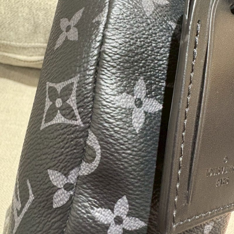 Louis Vuitton 黑老花半月包 晶片款-7