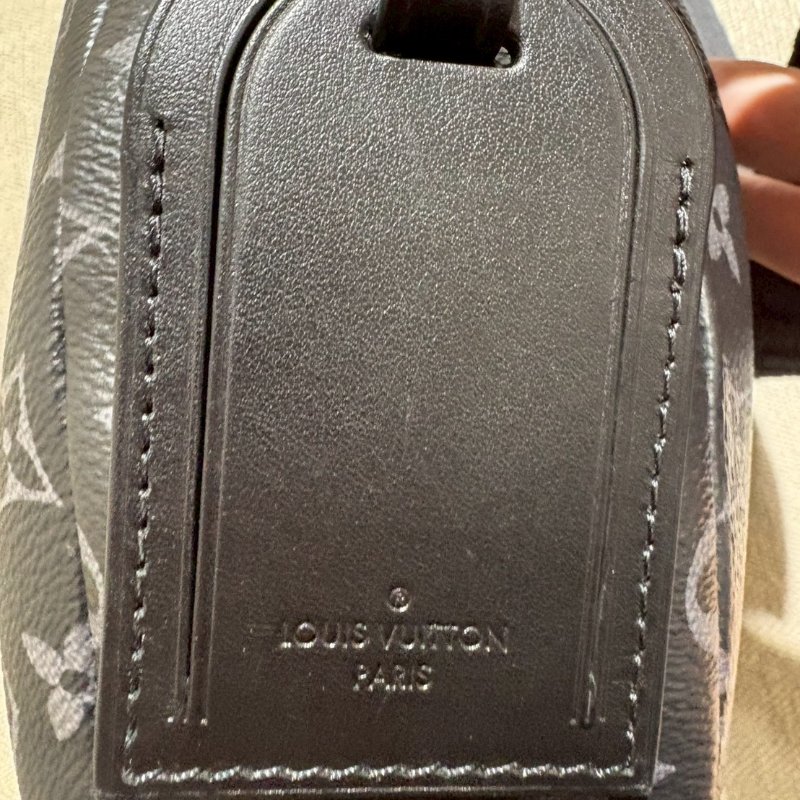 Louis Vuitton 黑老花半月包 晶片款-12
