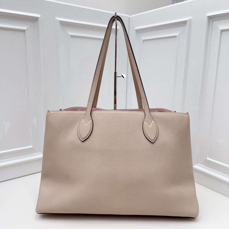 芯片款 路易威登/Louis Vuitton Lockme Shopper 淺杏/奶杏色托特包-1