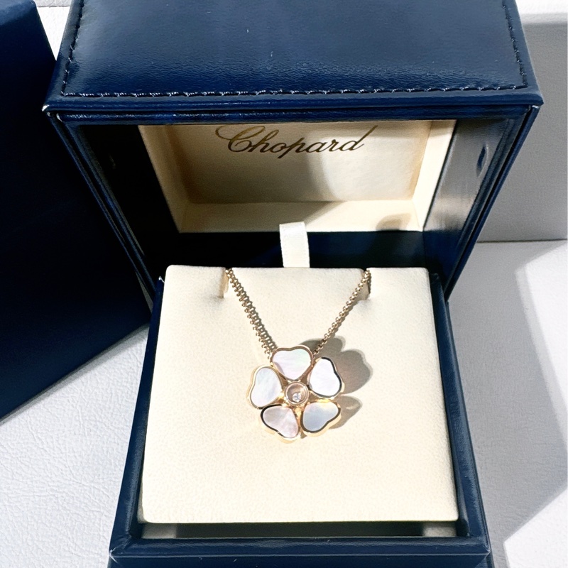 Chopard蕭邦 快樂鑽 愛心 花朵 項鍊-1