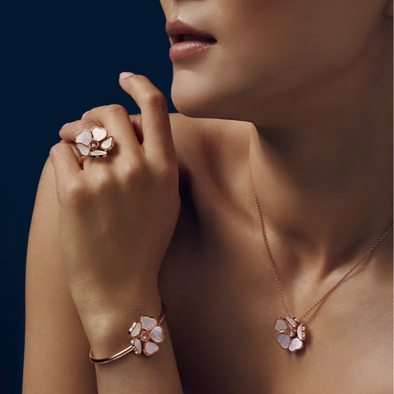Chopard蕭邦 快樂鑽 愛心 花朵 項鍊-7