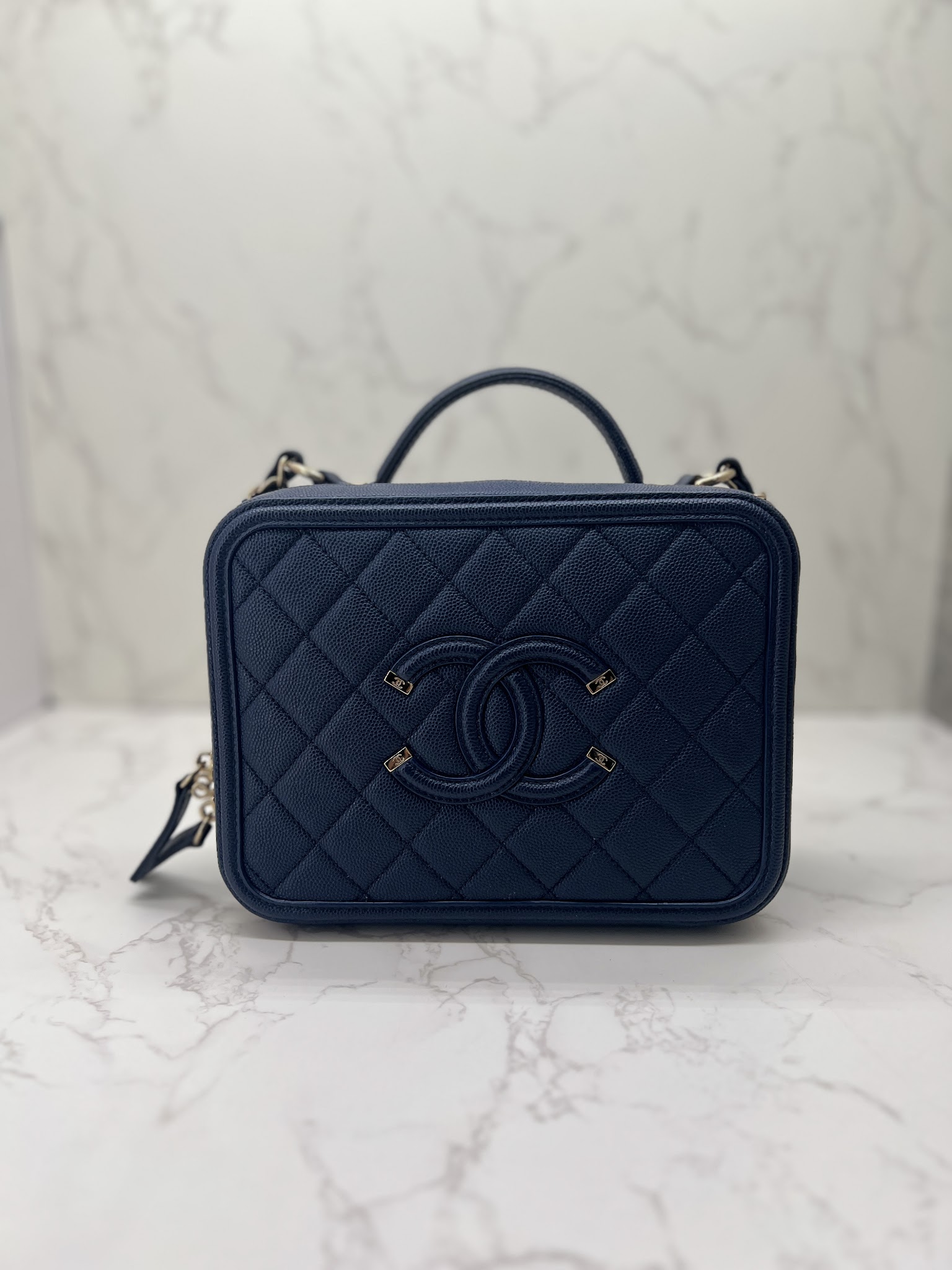 香緹國際精品 CHANEL Vanity case 中號 鍊帶 肩背包 1009-0