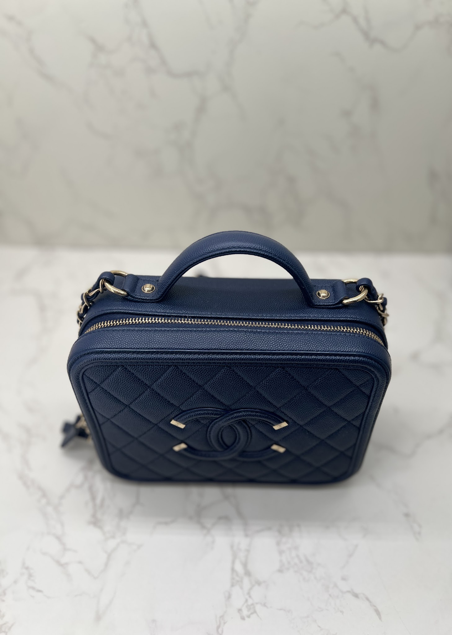 香緹國際精品 CHANEL Vanity case 中號 鍊帶 肩背包 1009-1