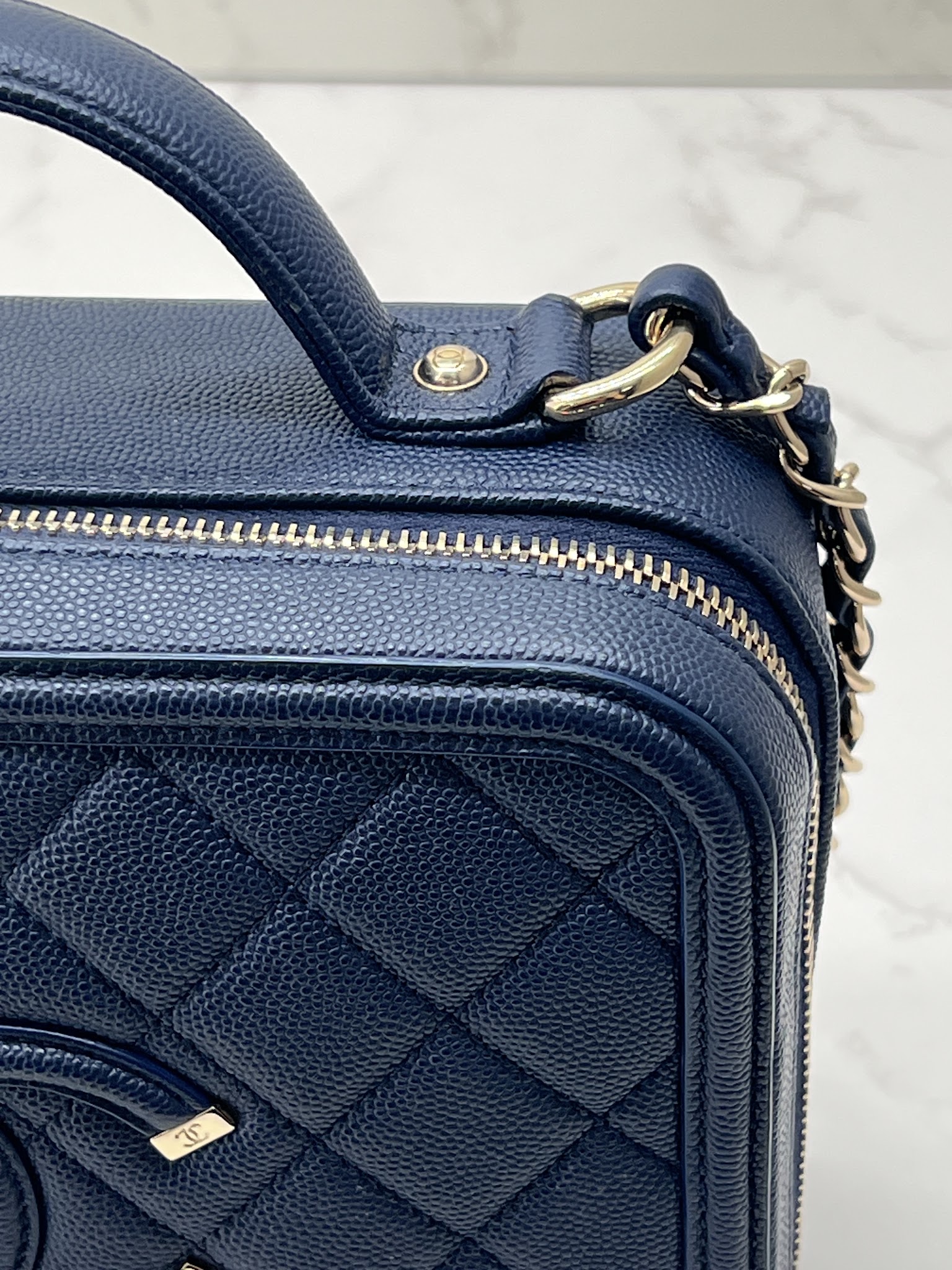香緹國際精品 CHANEL Vanity case 中號 鍊帶 肩背包 1009-2