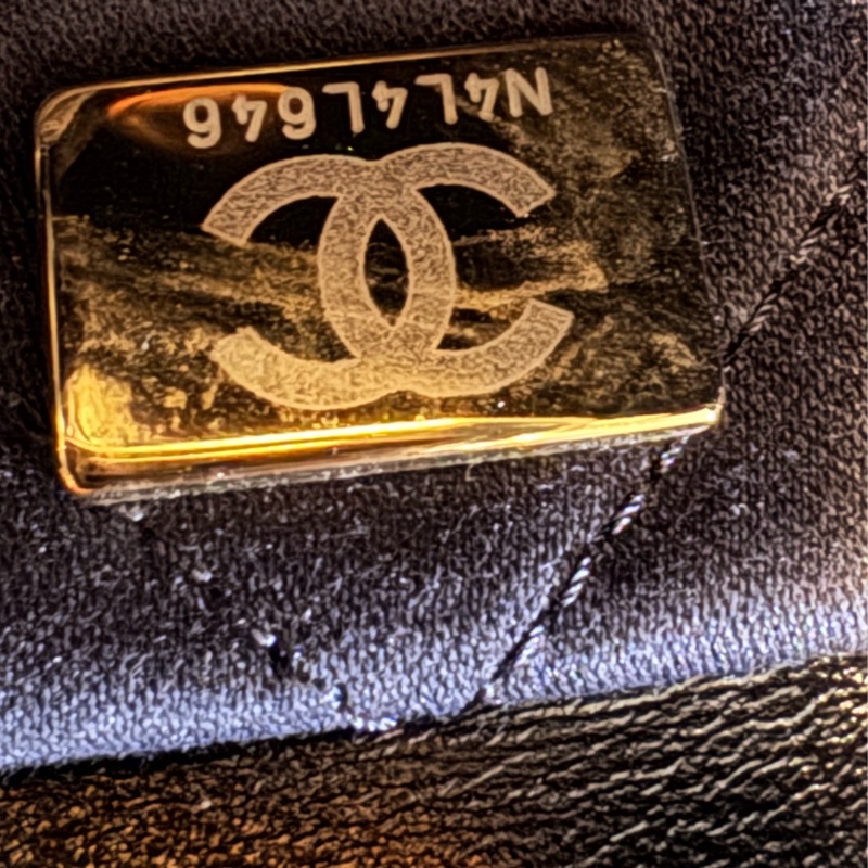 CHANEL 香奈兒 22 Bag, 小號hobo黑金垃圾袋-4